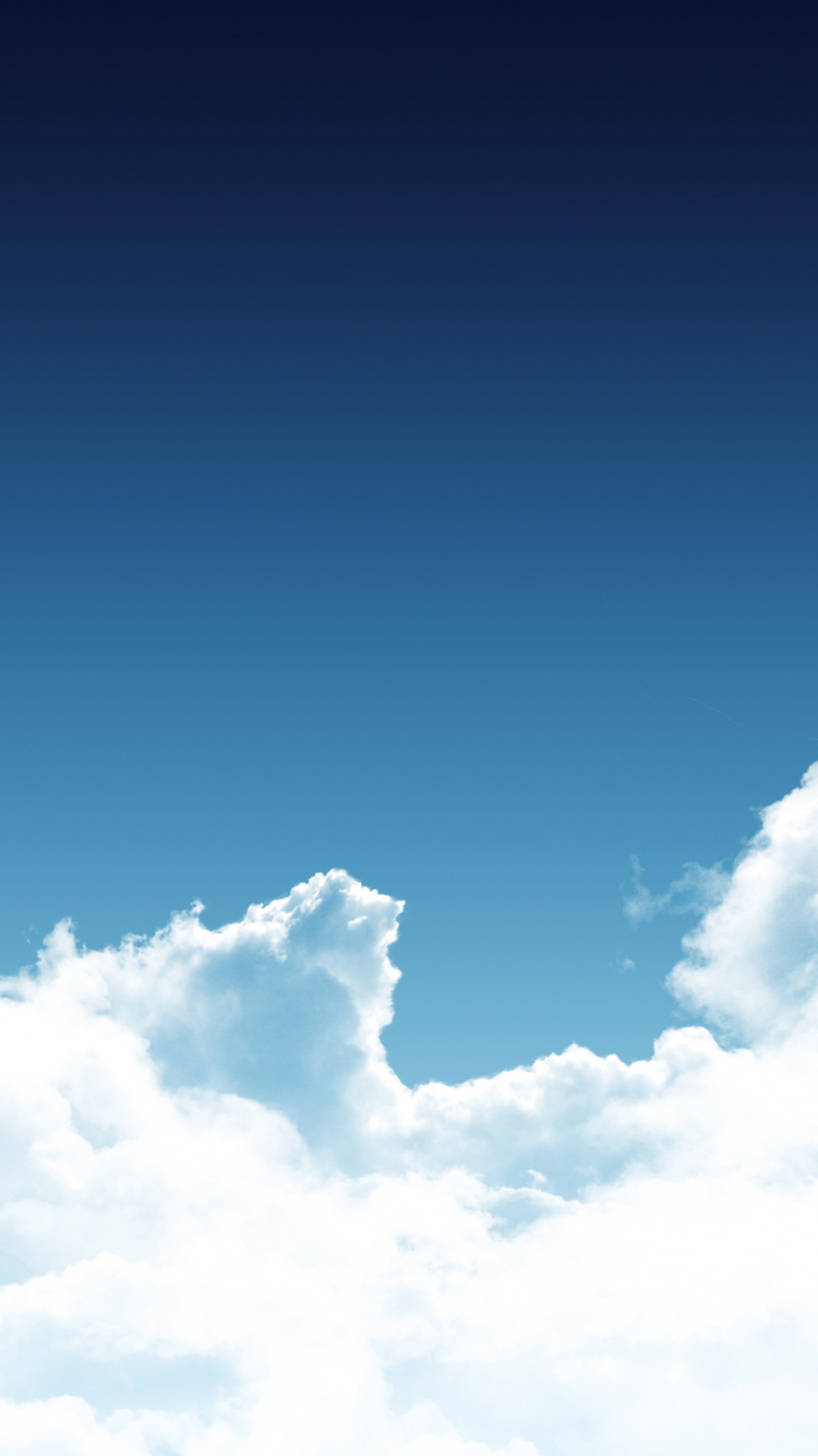 White Clouds and Blue Sky During Daytime. Wallpaper in 750x1334 Resolution