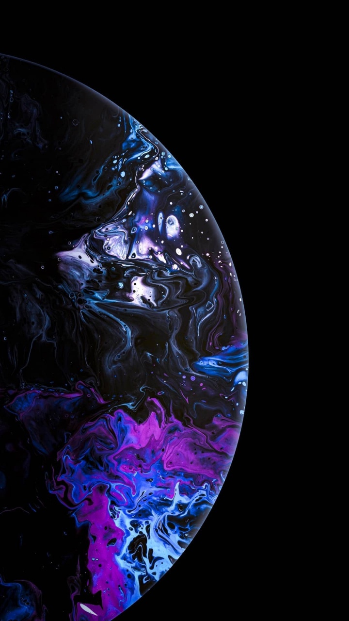 Ios, 苹果, 液体, 紫色的, 天文学对象 壁纸 720x1280 允许