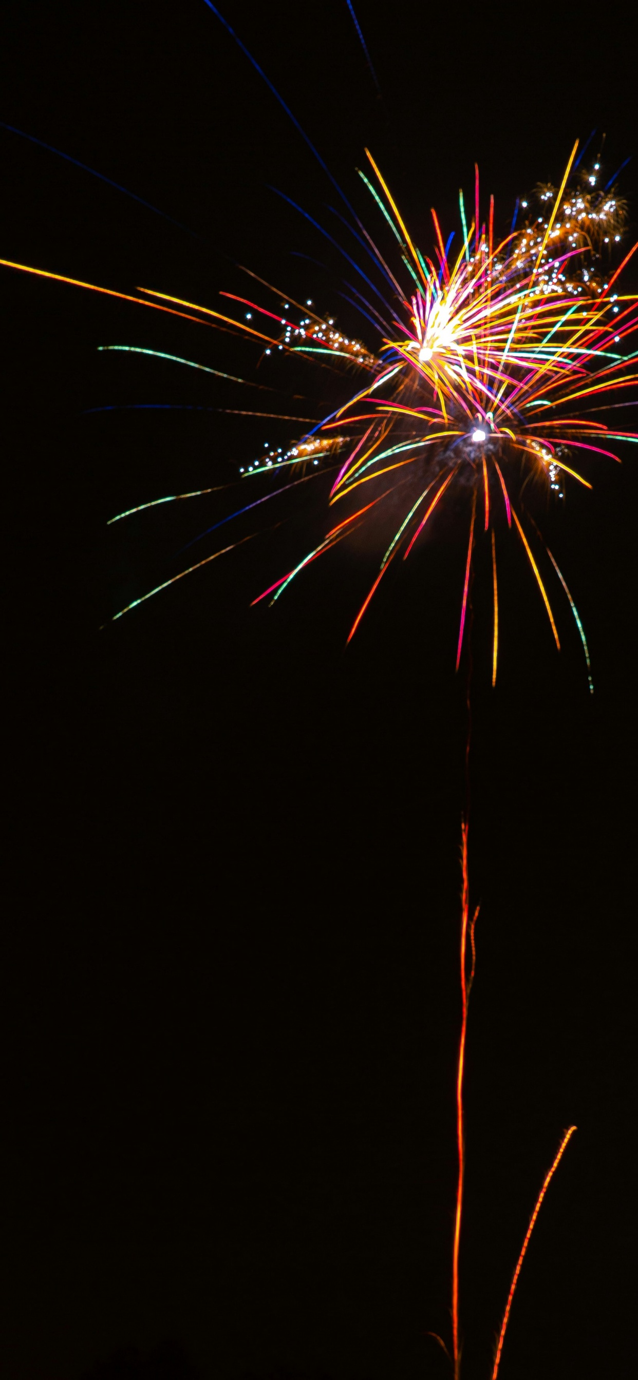 Pirotecnia, Nochevieja, la Víspera de Año Nuevo, Evento, Medianoche. Wallpaper in 1242x2688 Resolution