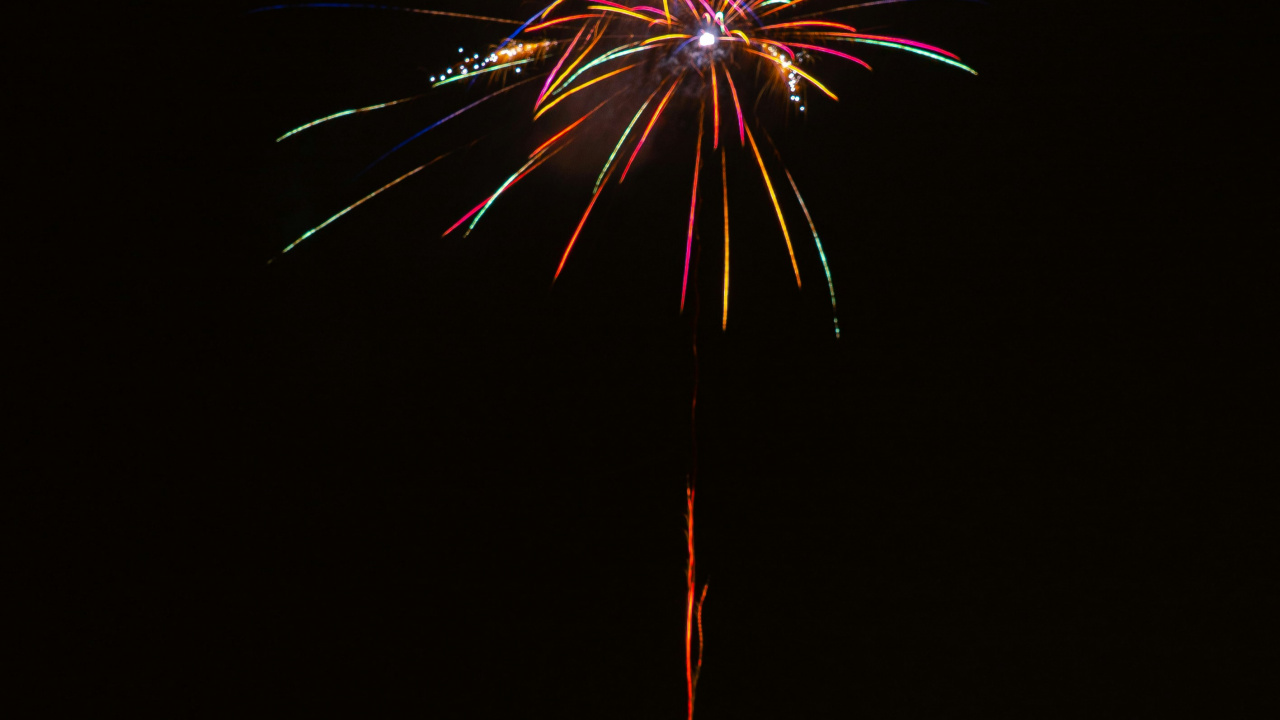 Pirotecnia, Nochevieja, la Víspera de Año Nuevo, Evento, Medianoche. Wallpaper in 1280x720 Resolution