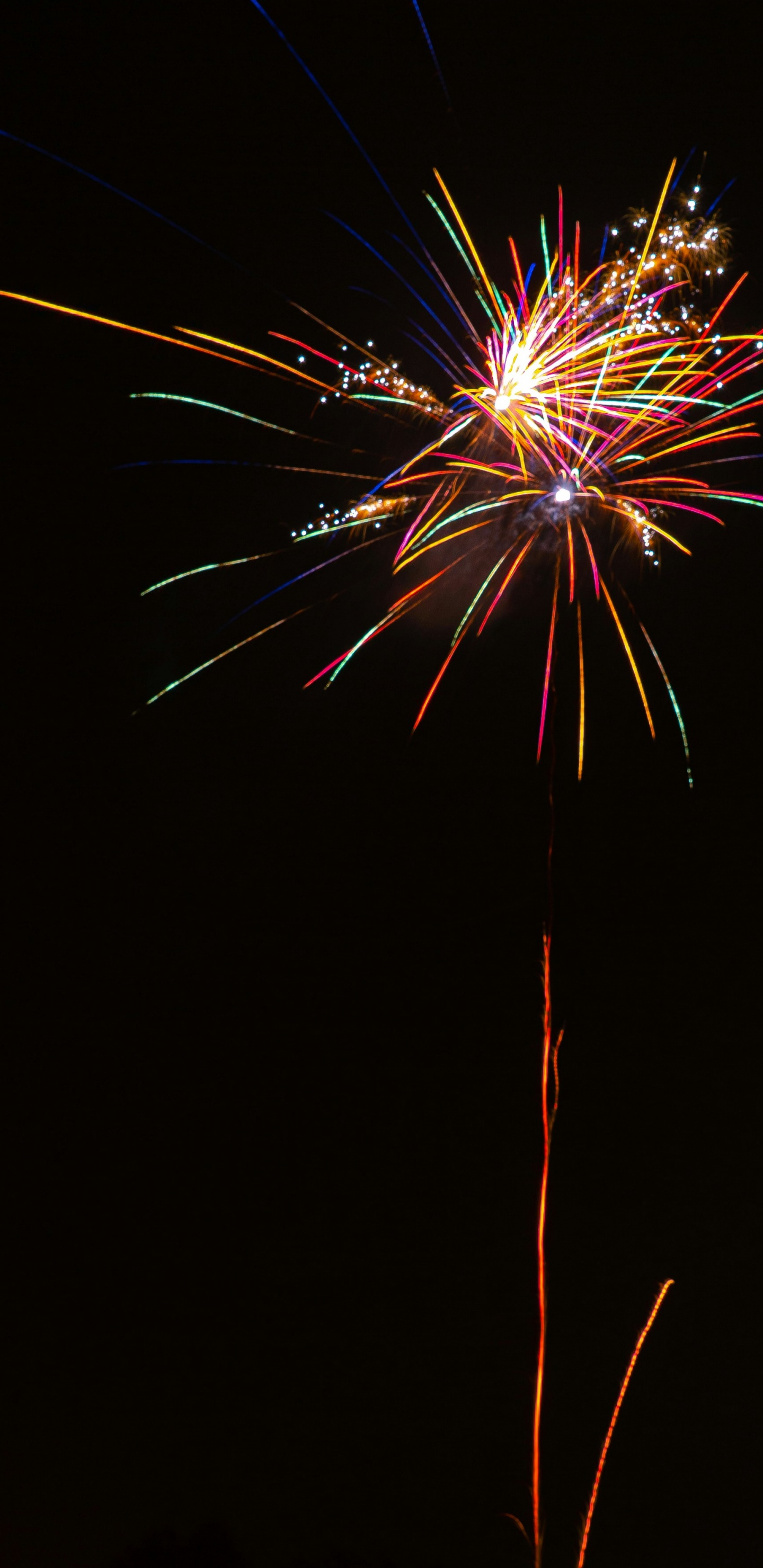 Pirotecnia, Nochevieja, la Víspera de Año Nuevo, Evento, Medianoche. Wallpaper in 1440x2960 Resolution