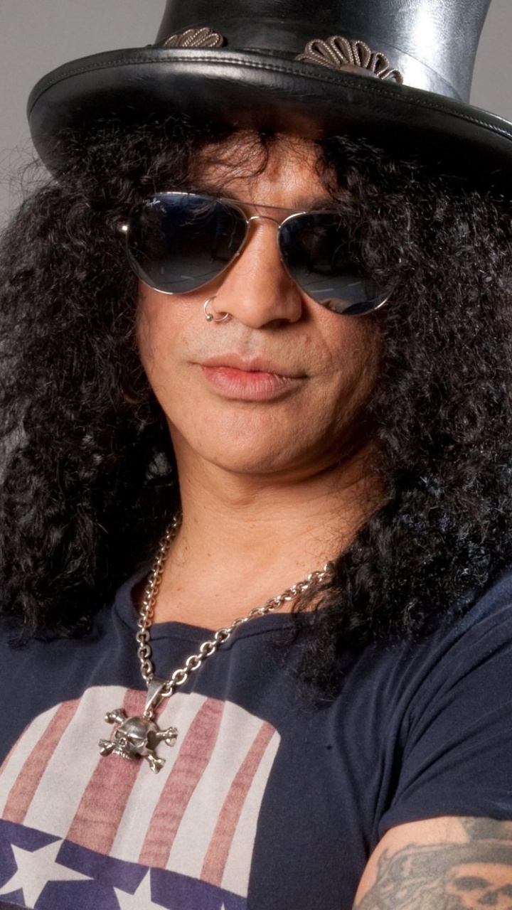 Slash, Guns N Roses, Velvet Revolver, Gafas de Sol, Gafas. Wallpaper in 720x1280 Resolution