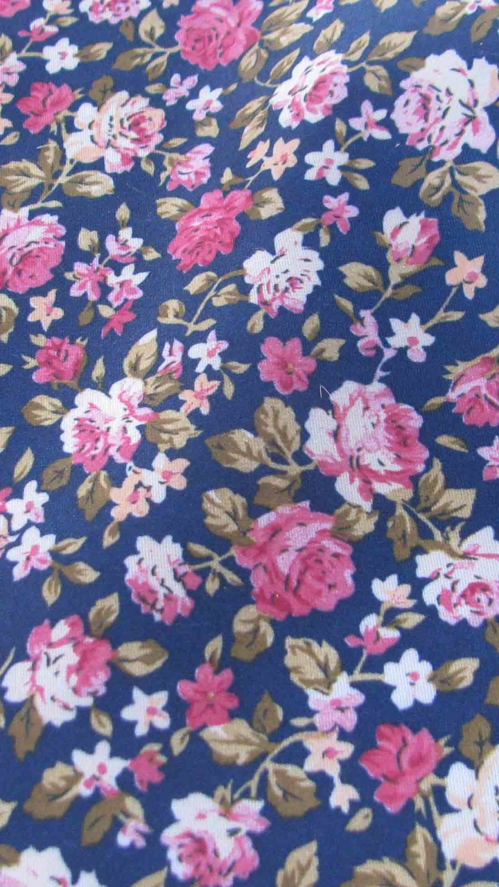 Blue Pink and White Floral Textile. Wallpaper in 720x1280 Resolution