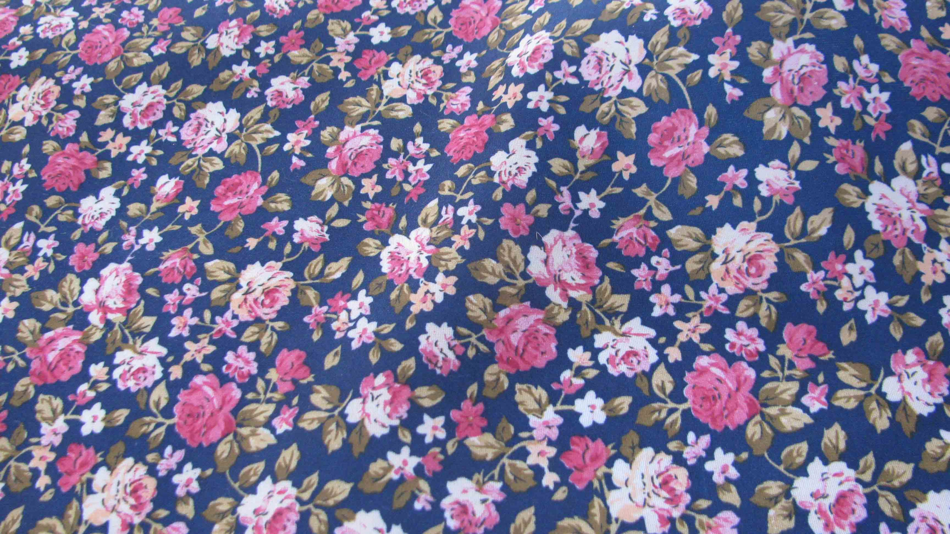Textile Floral Bleu Rose et Blanc. Wallpaper in 1920x1080 Resolution
