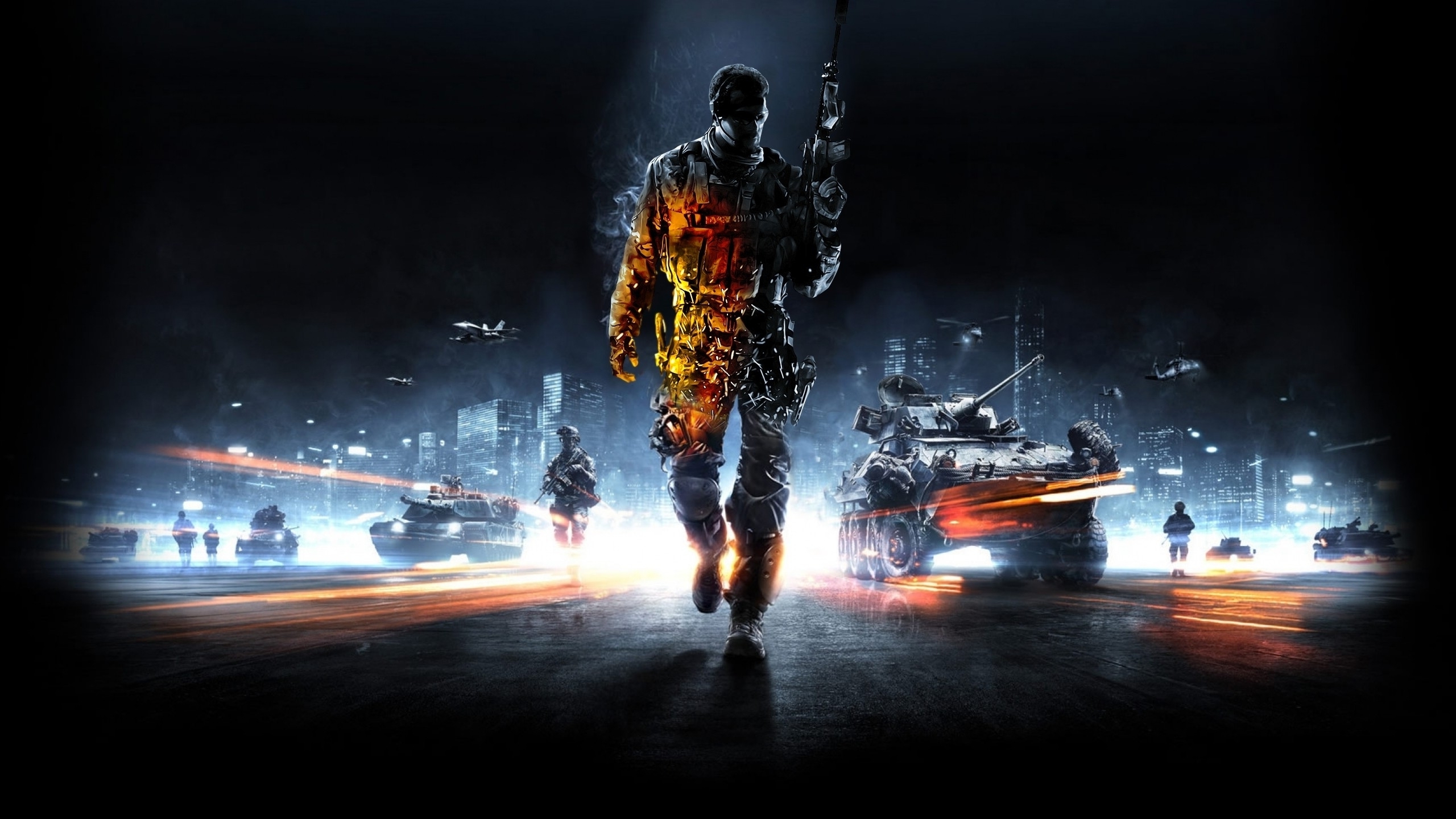 Games, Digital Compositing, Nacht, Pc-Spiel, Leistung. Wallpaper in 2560x1440 Resolution