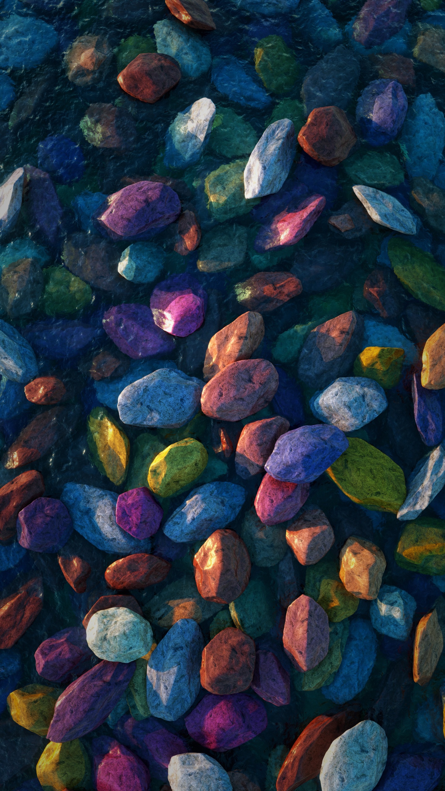 Rock, Art Paint, Purple, Paint, Painting. Wallpaper in 1440x2560 Resolution