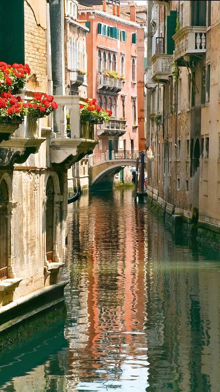 Weißes Und Braunes Betongebäude am Fluss Tagsüber During. Wallpaper in 720x1280 Resolution