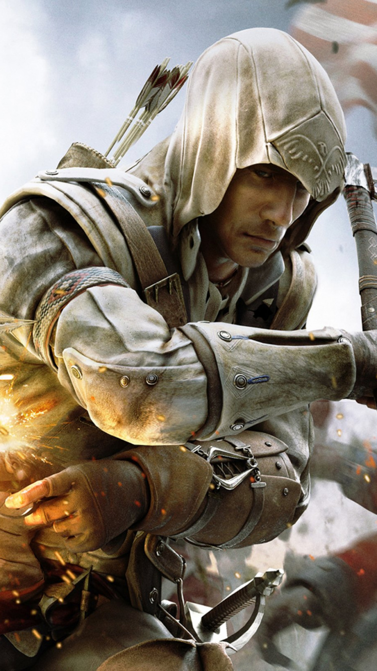 Assassins Creed III, Assassins Creed, Pc-Spiel, Movie, Actionfilm. Wallpaper in 750x1334 Resolution