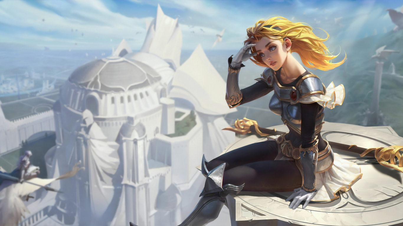 League of Legends Lux, League of Legends, Elementalist Lux, Riot Games, Cloud. Wallpaper in 1366x768 Resolution