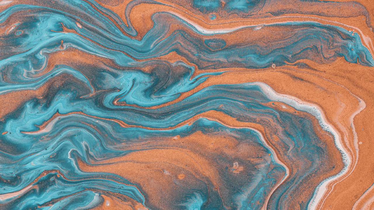 Blue and White Abstract Painting. Wallpaper in 1280x720 Resolution