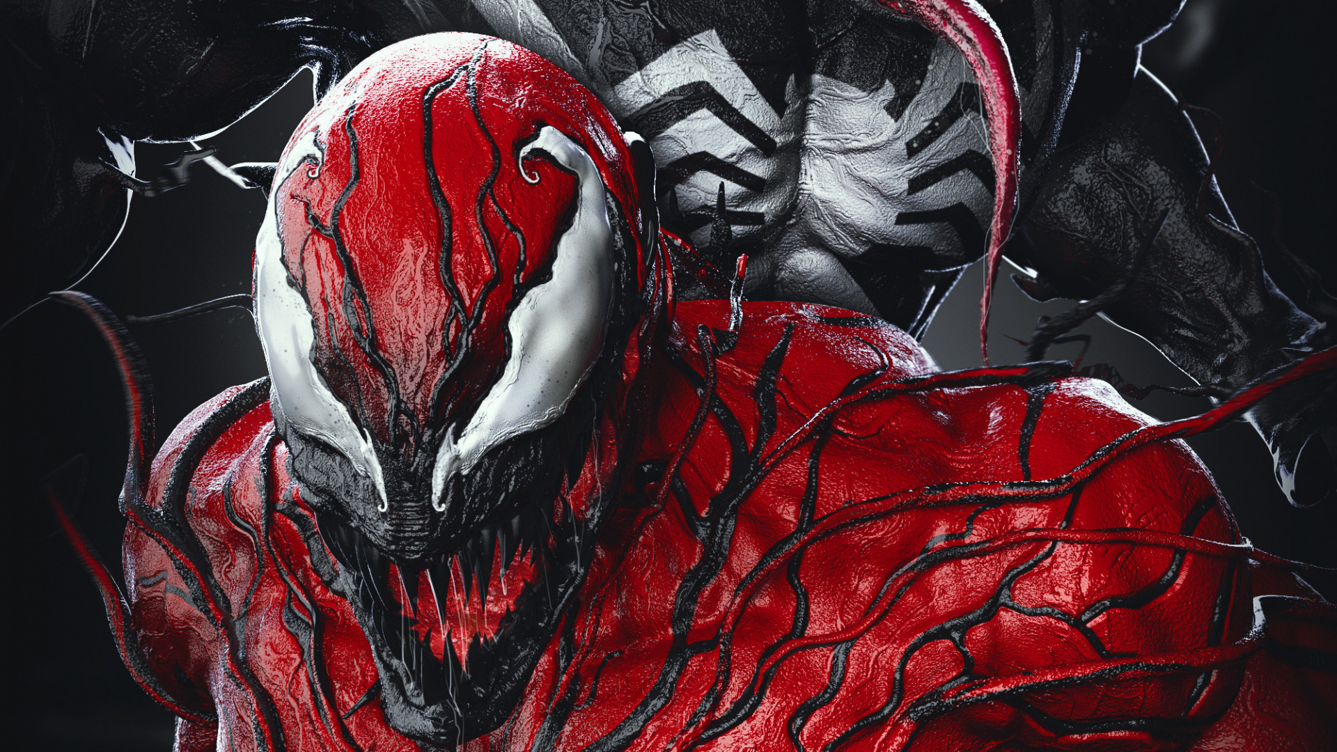 Venom, Spiderman, Venom Carnage, Carnage, Poster. Wallpaper in 1920x1080 Resolution