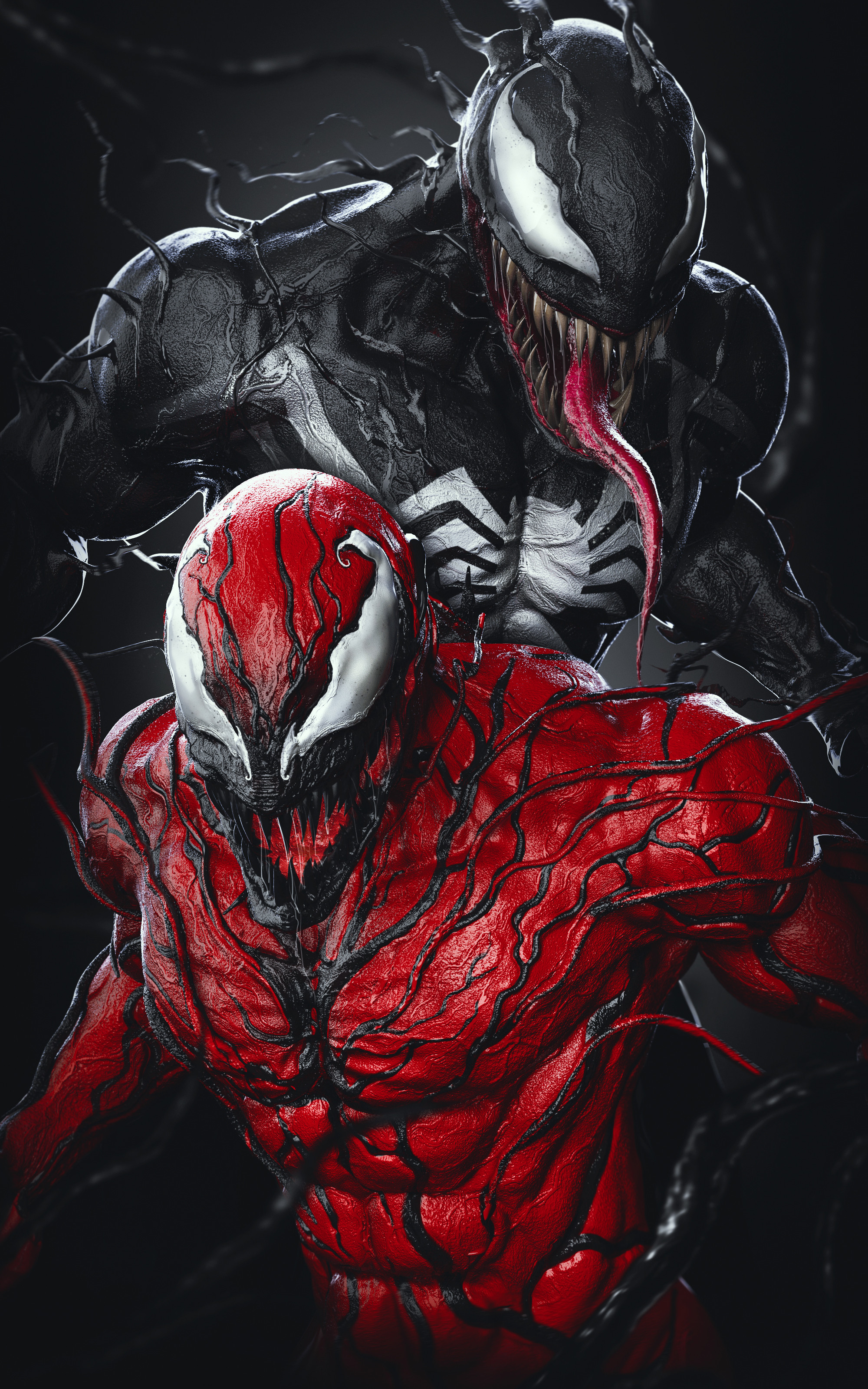 Wallpaper Venom, Spiderman, Venom Carnage, Carnage, Poster, Background -  Download Free Image