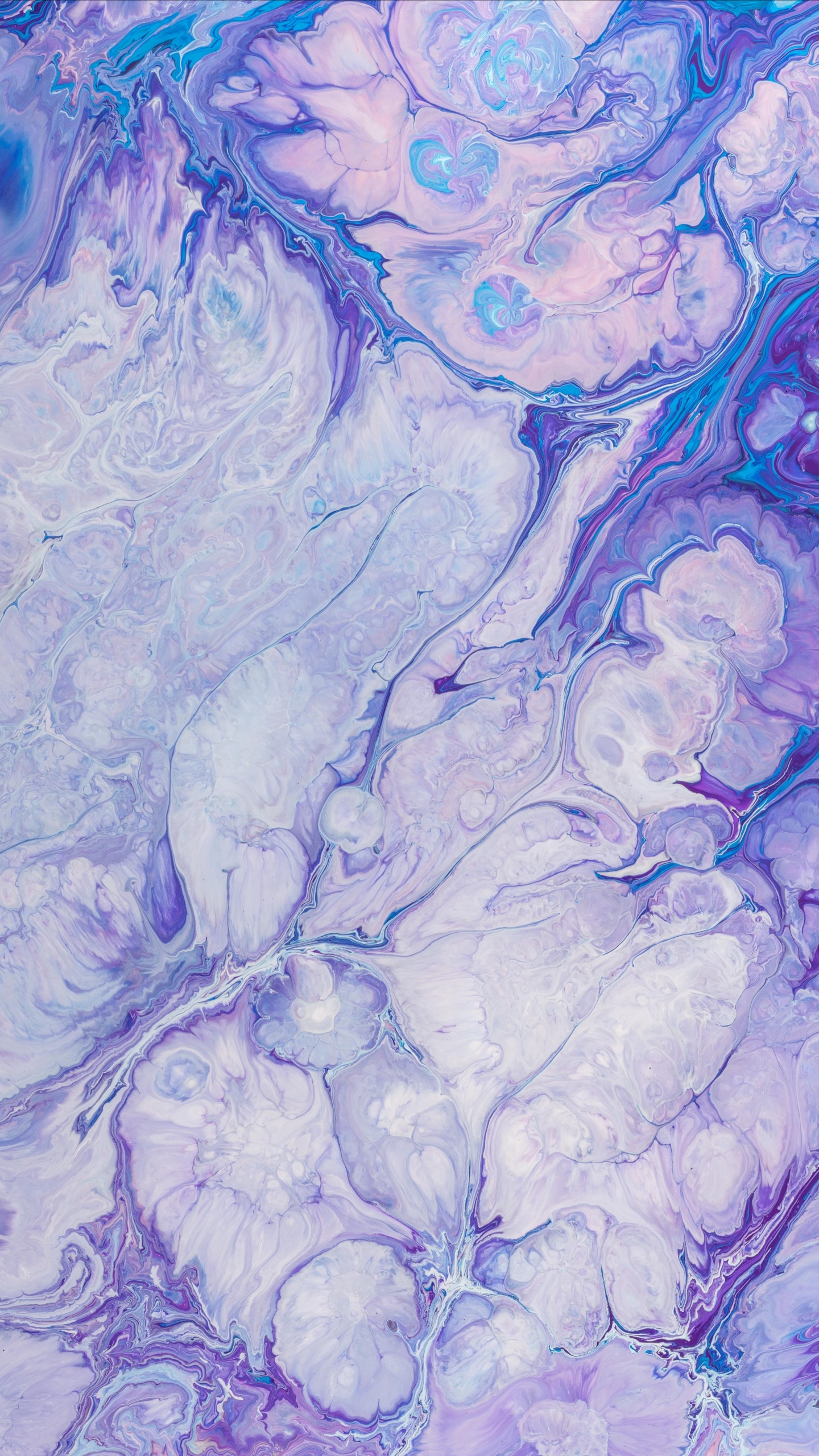 Grüne Und Blaue Abstrakte Malerei. Wallpaper in 1440x2560 Resolution