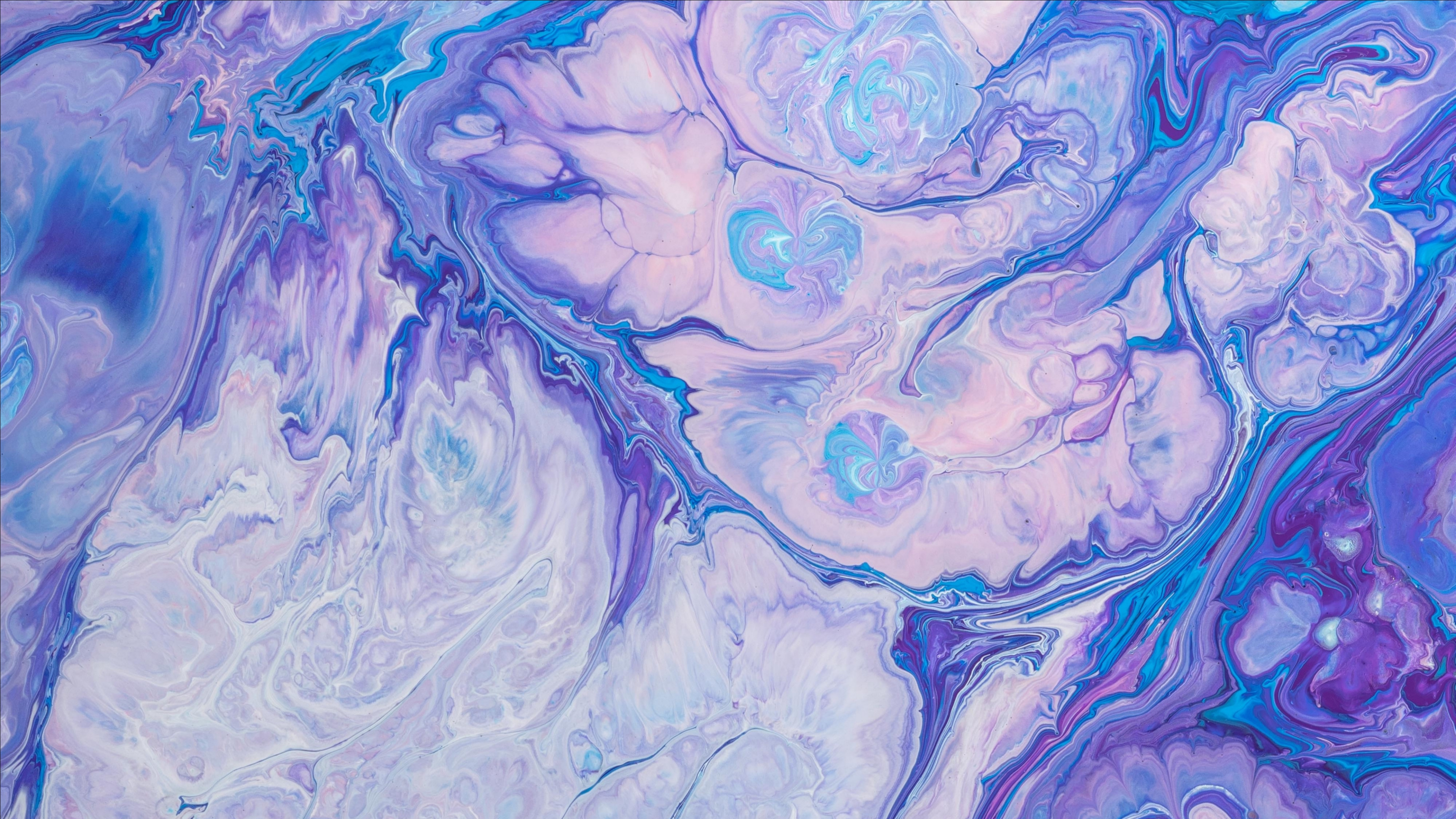 Grüne Und Blaue Abstrakte Malerei. Wallpaper in 3840x2160 Resolution