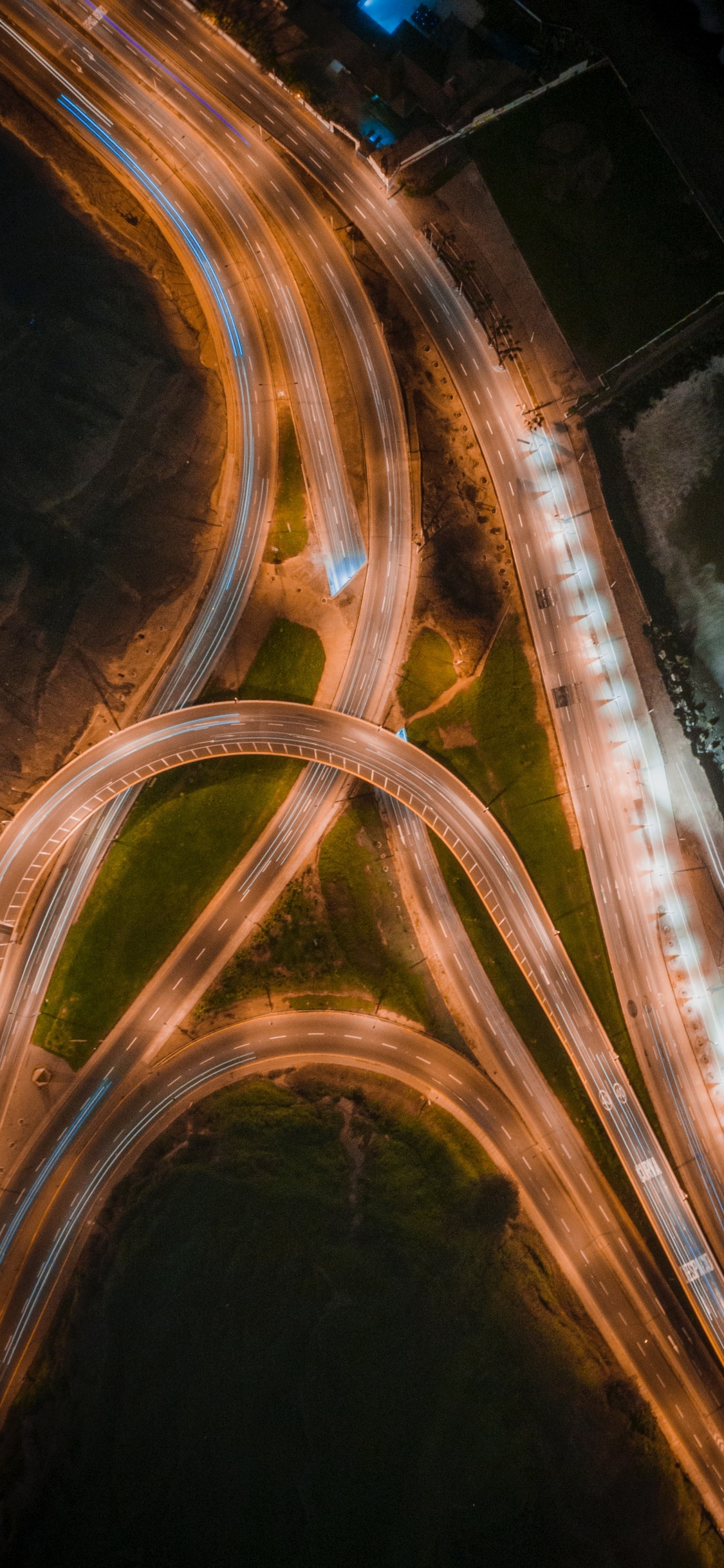 光, 脚, 基础设施, 高速公路, 建筑 壁纸 1125x2436 允许