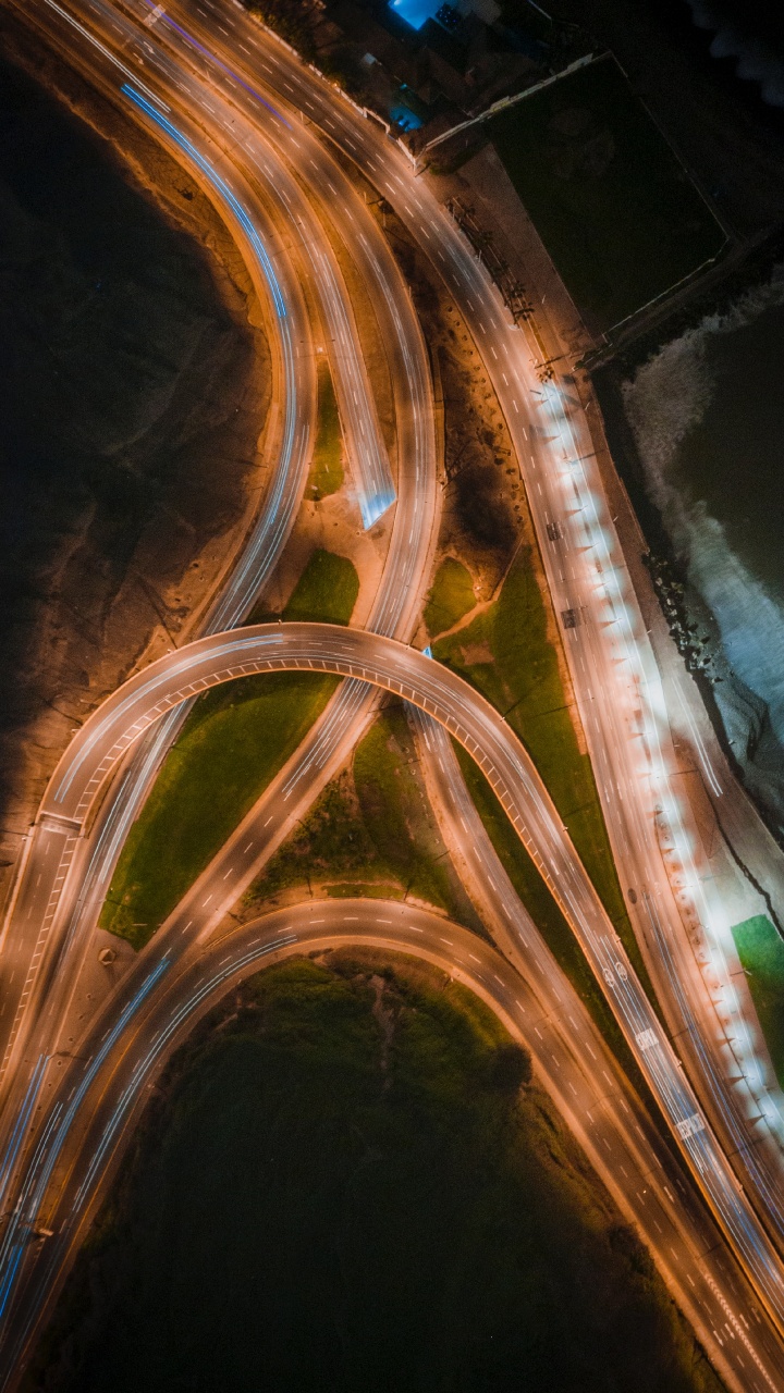 光, 脚, 基础设施, 高速公路, 建筑 壁纸 720x1280 允许