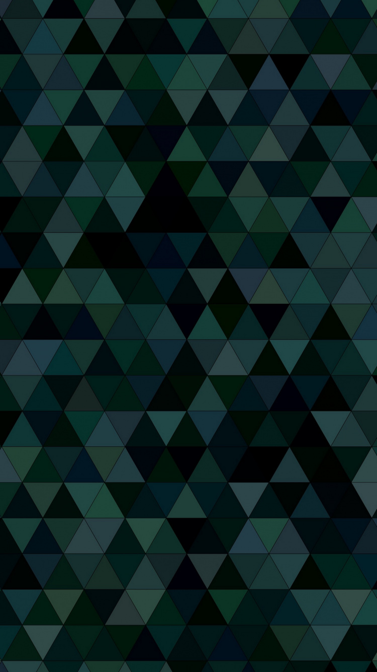 三角形, 多边形, 形状, 绿色的, 对称 壁纸 750x1334 允许