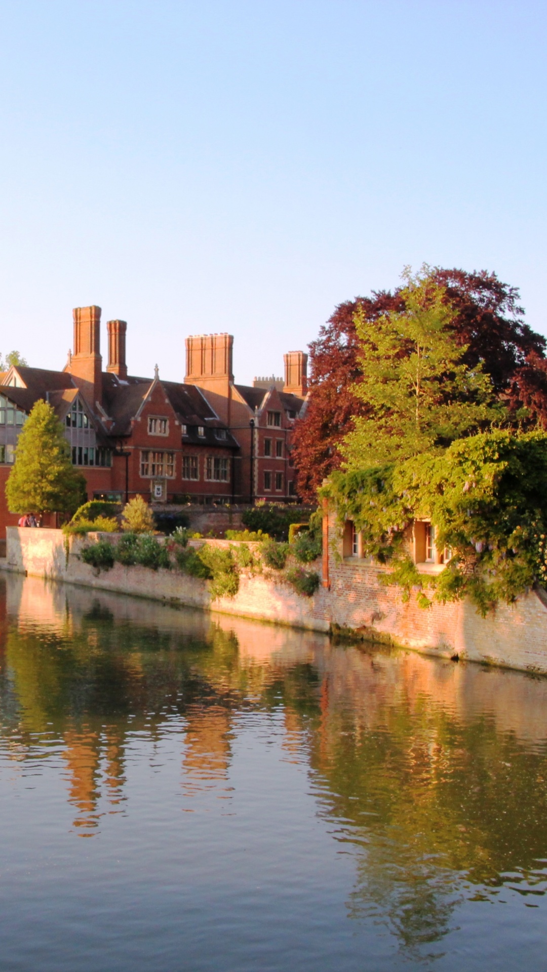 反射, 性质, 银行, 城堡, 运河 壁纸 1080x1920 允许