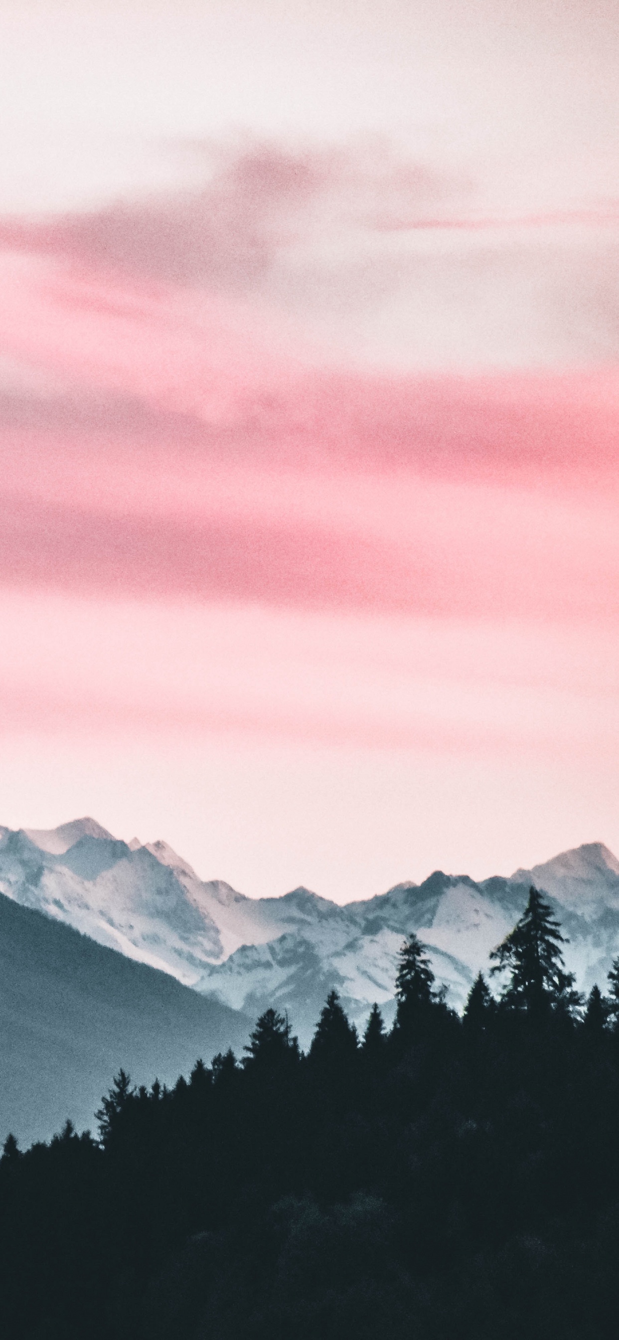 Les Reliefs Montagneux, Nature, Gamme de Montagne, Pink, Alpes. Wallpaper in 1242x2688 Resolution