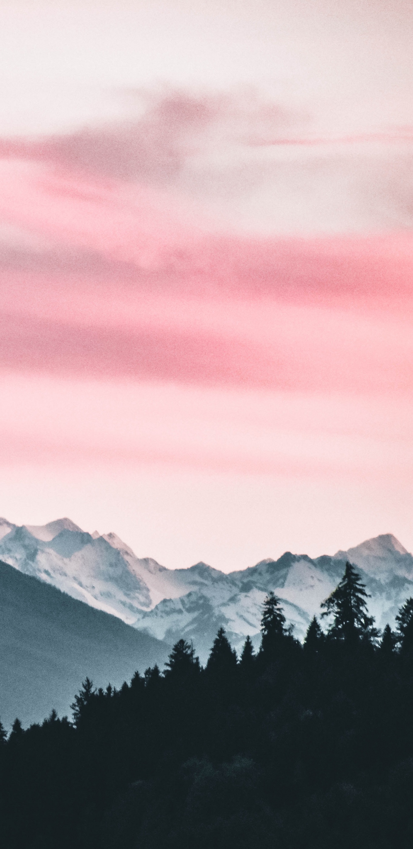 Les Reliefs Montagneux, Nature, Gamme de Montagne, Pink, Alpes. Wallpaper in 1440x2960 Resolution