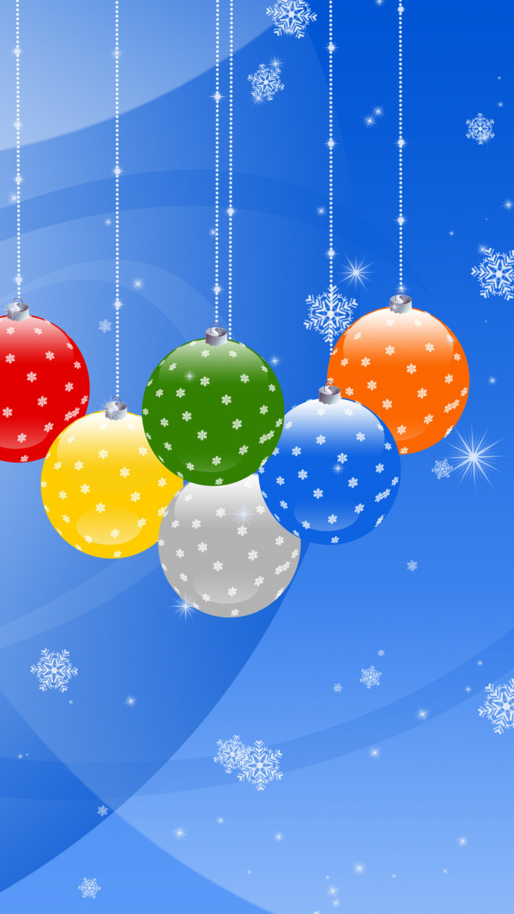 El Día De Navidad, Nochevieja, Adorno de Navidad, Gráficos, Globo de Aire Caliente. Wallpaper in 750x1334 Resolution