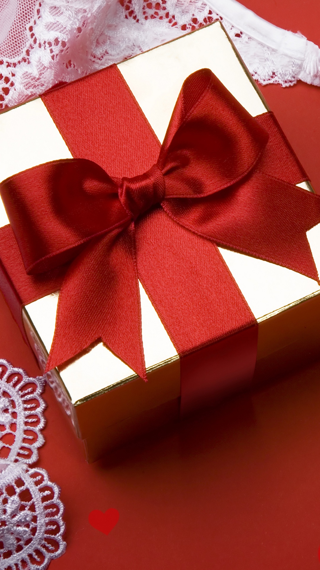 礼物, 心脏, 红色的, 爱情, 圣诞节 壁纸 1080x1920 允许