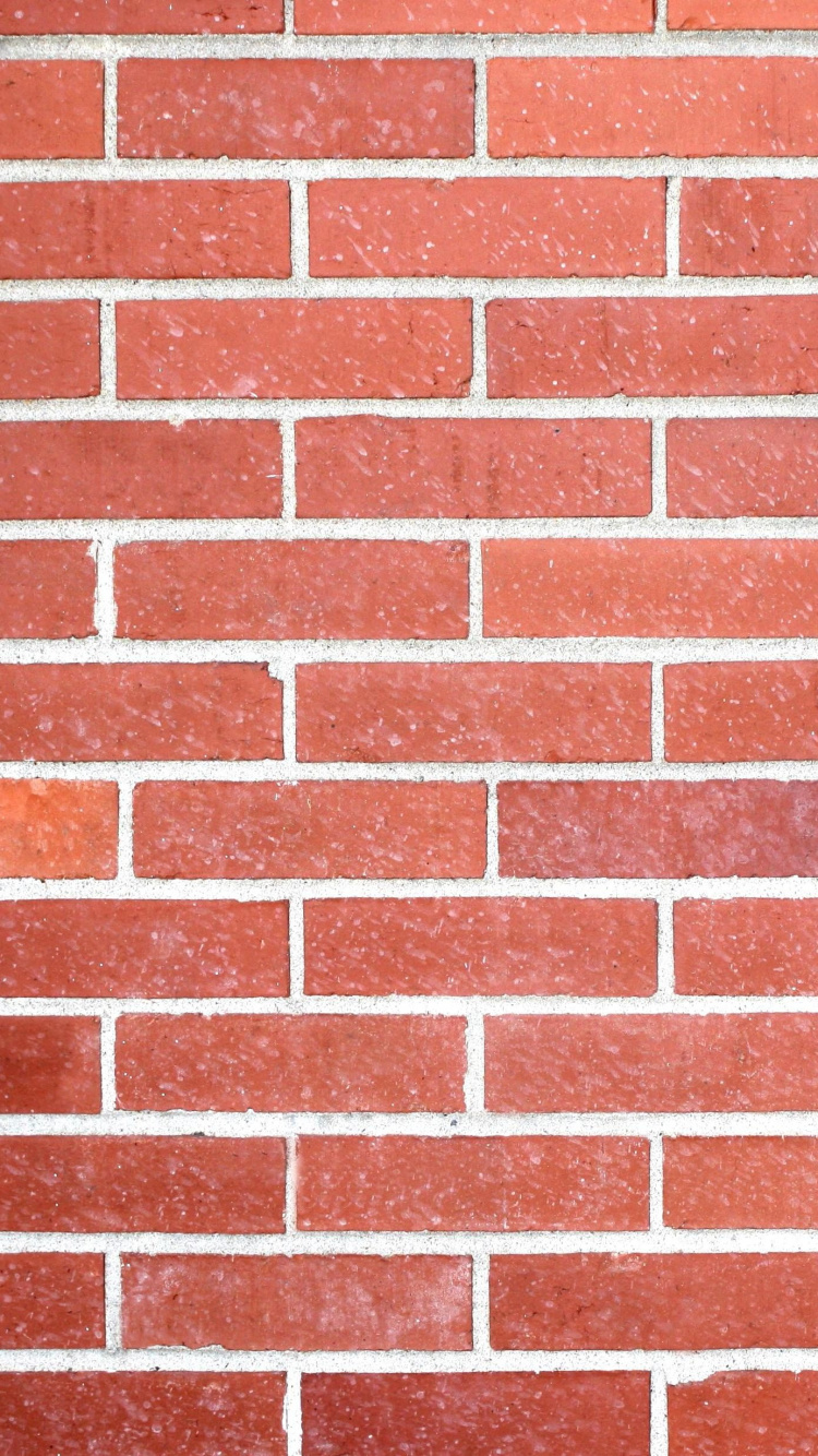 Mur de Briques Rouges et Blanches. Wallpaper in 750x1334 Resolution