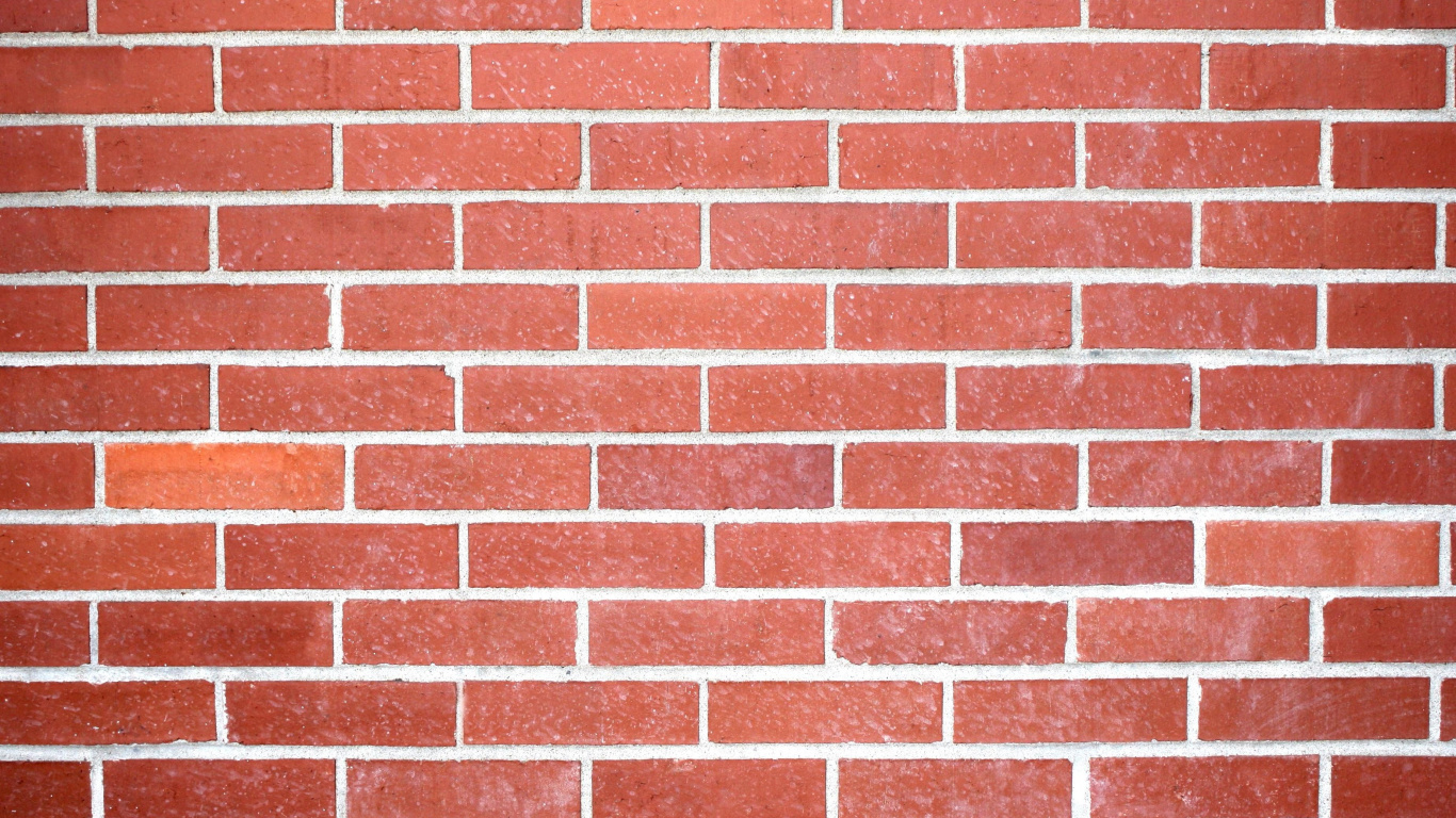 Red and White Brick Wall. Wallpaper in 1366x768 Resolution