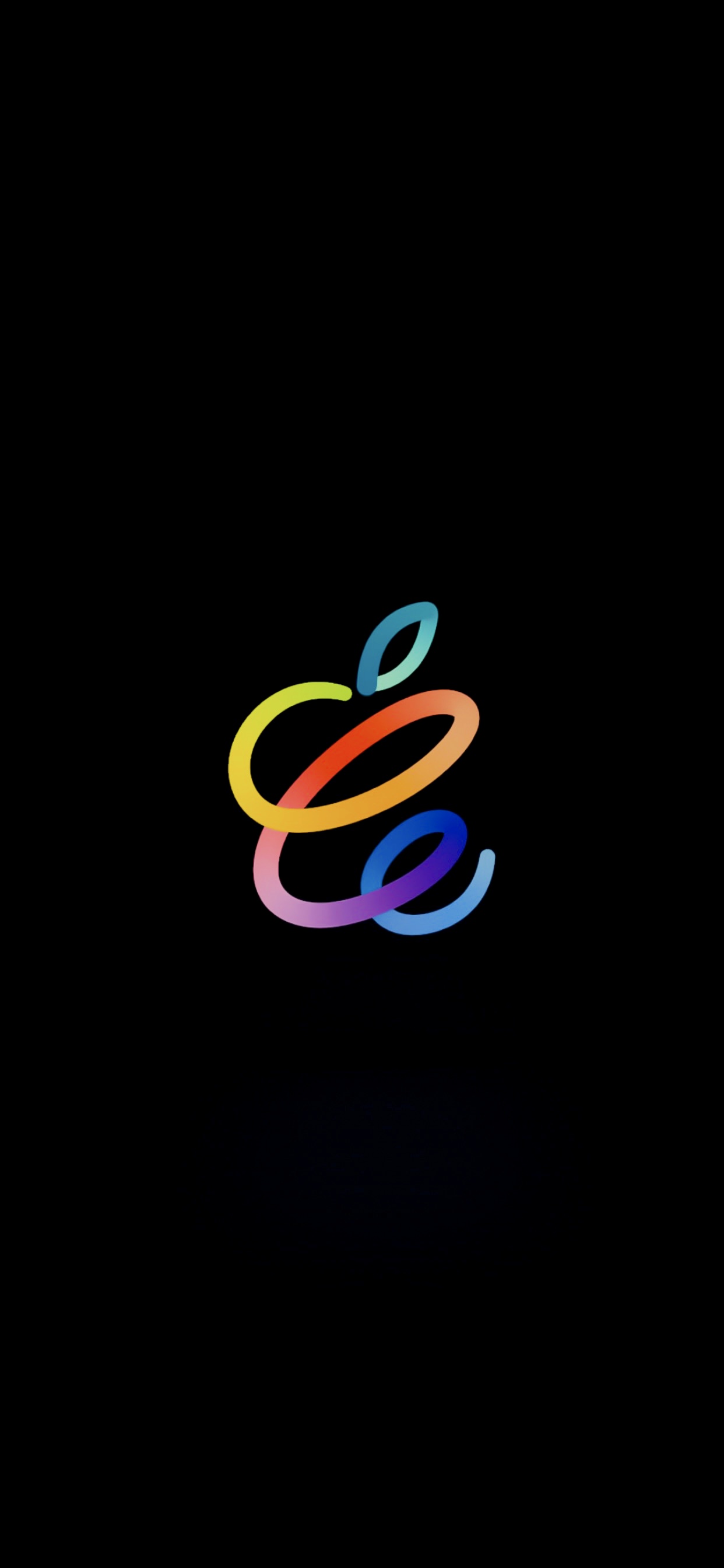 Spring Loaded Apple Event Inspired Wallpaper in Black. Wallpaper in 1242x2688 Resolution