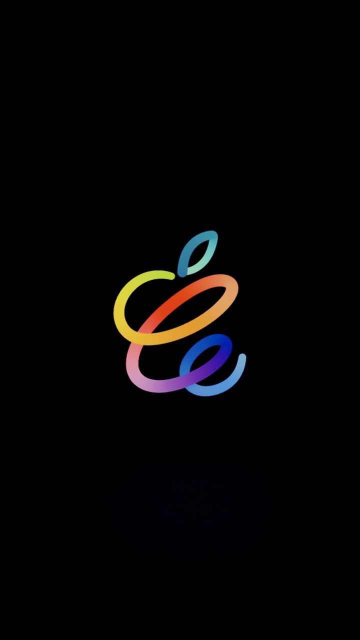 Spring Loaded Apple Event Inspired Wallpaper in Black 壁纸 720x1280 允许