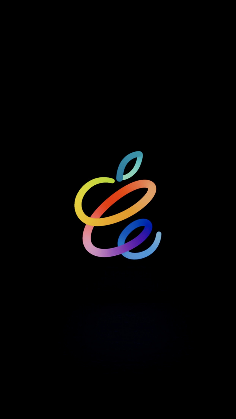 Spring Loaded Apple Event Inspired Wallpaper in Black. Wallpaper in 750x1334 Resolution