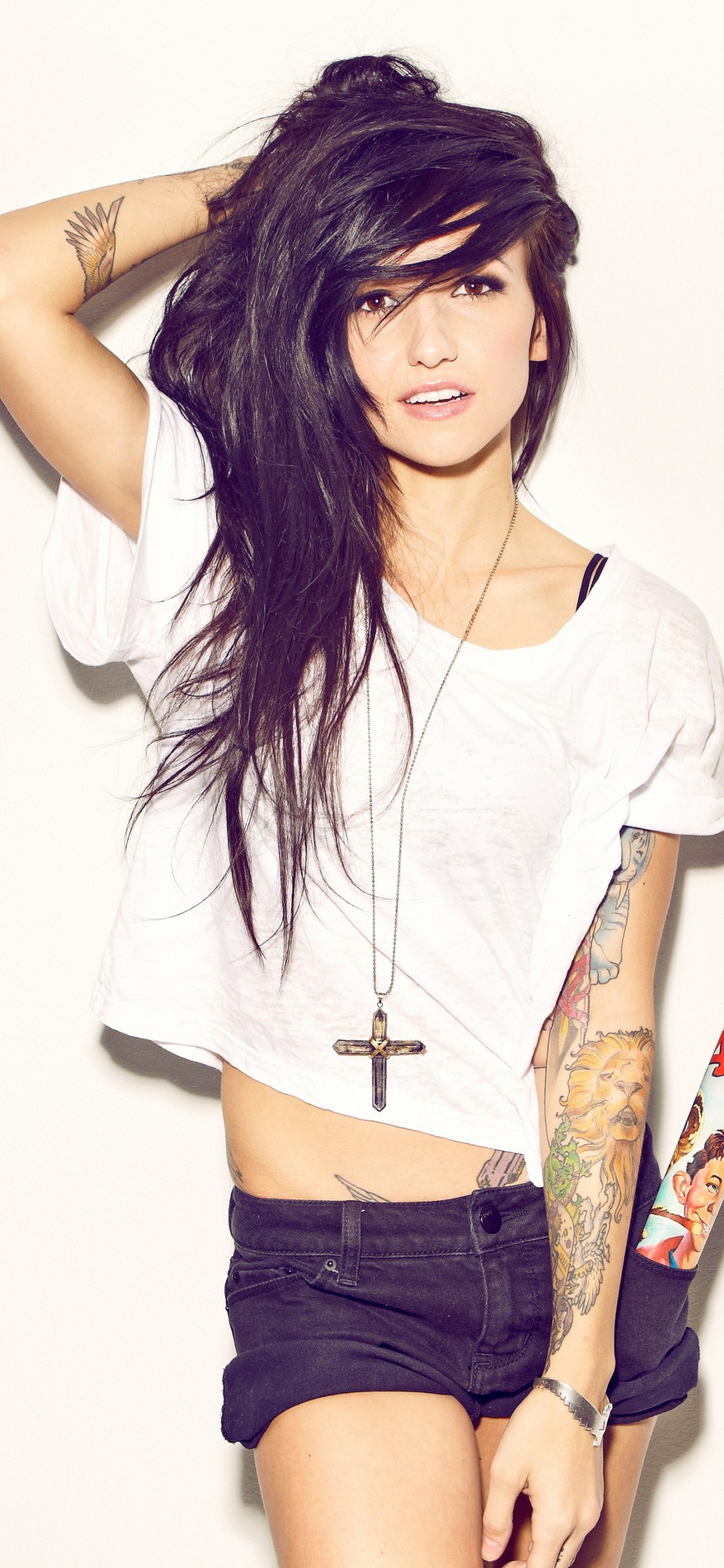 Valerie Poxleitner, Lights, Shoulder, Clothing, Waist. Wallpaper in 1242x2688 Resolution