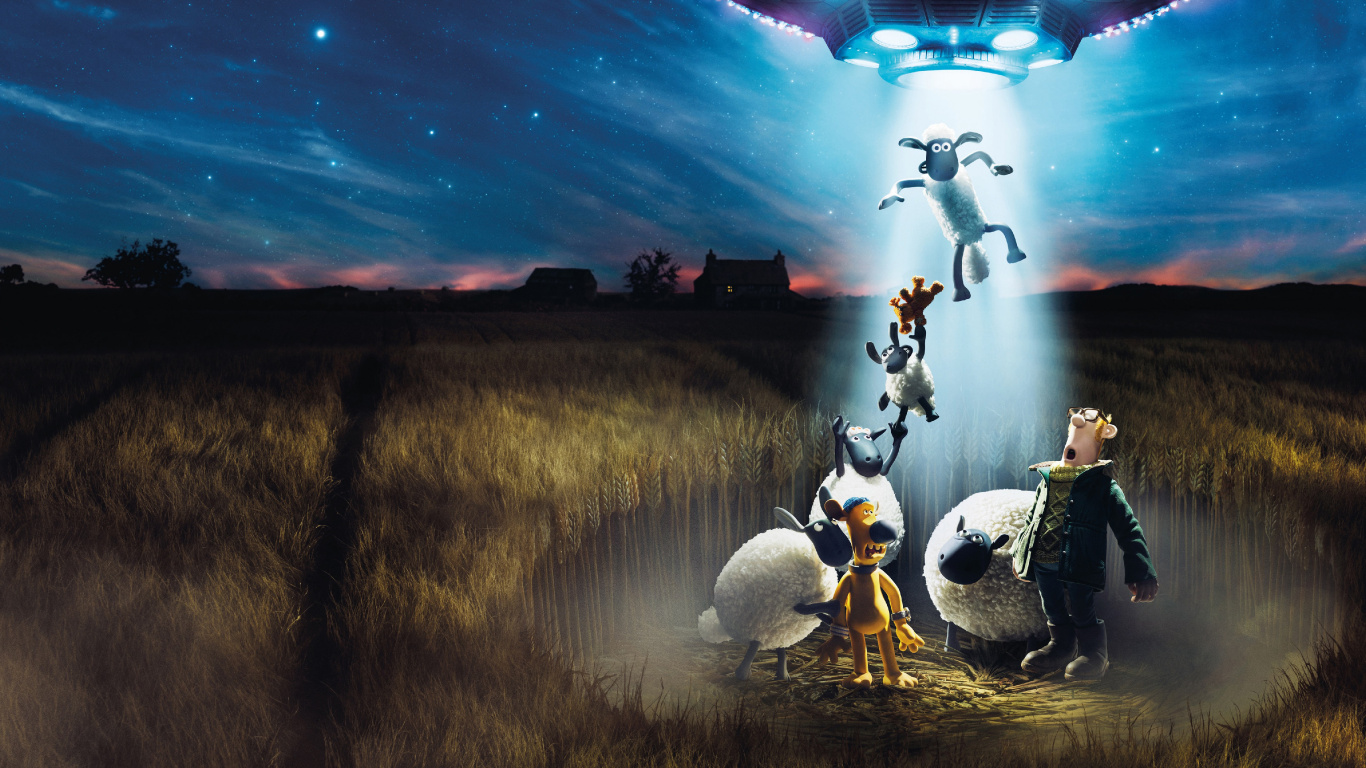 Shaun Das Schaf Film Farmageddon, Shaun Das Schaf Lebt Ein Vergnügen, Regisseur, Science-fiction, Animation. Wallpaper in 1366x768 Resolution