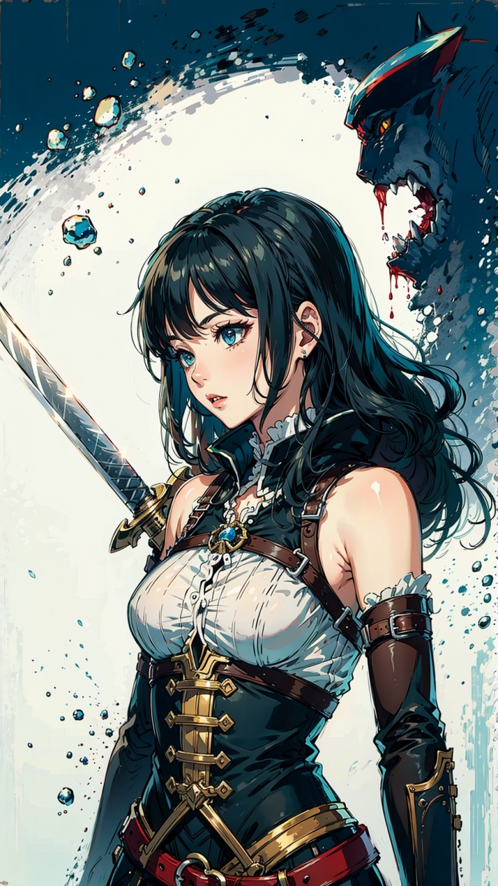 女战士, 动画片, 头发, 发型, 卡通 壁纸 720x1280 允许