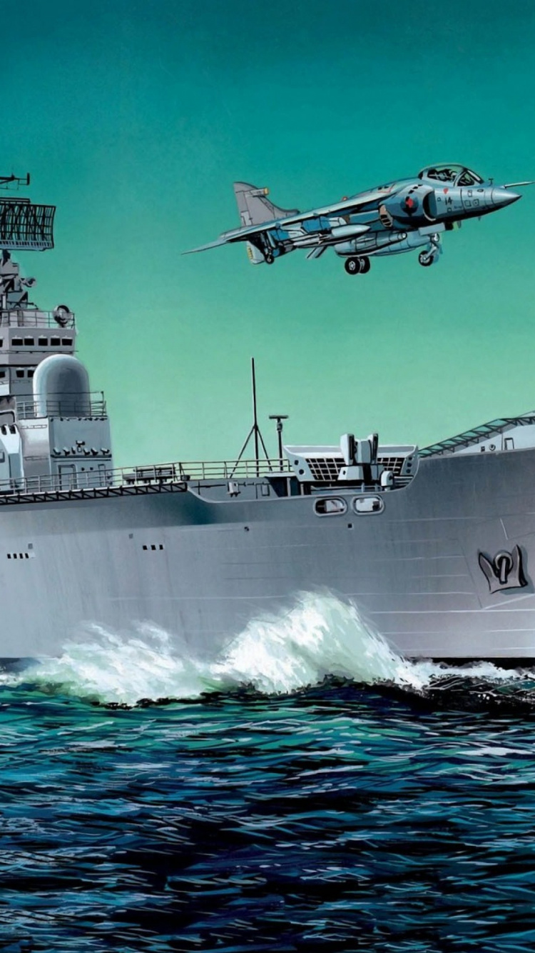 Porte-avions, Navire de Guerre, de Navires de Guerre, Navire, Bateau. Wallpaper in 750x1334 Resolution