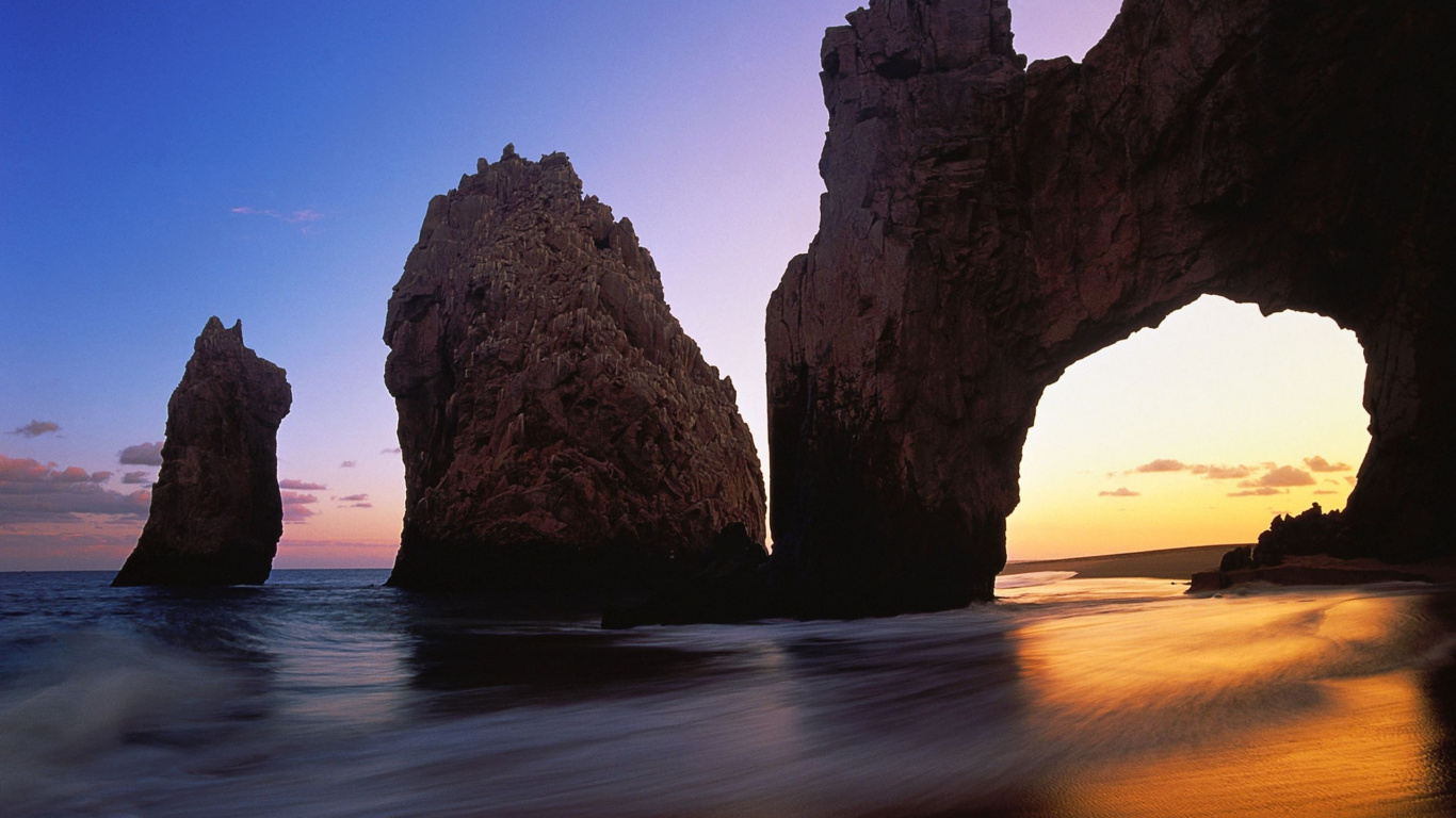 大海, 地平线, 海岸, 度假村, 海洋 壁纸 1366x768 允许