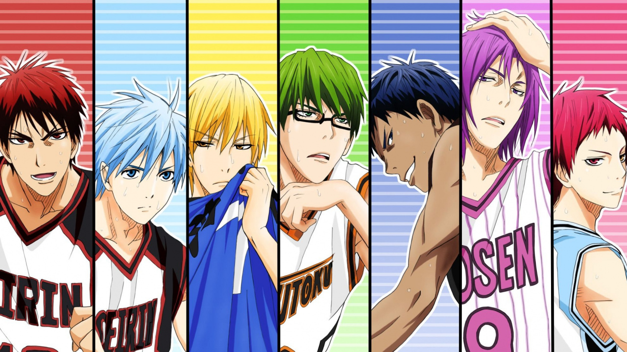 Kurokos篮球, 哲黑子, 友谊, 篮球, Wong 壁纸 1280x720 允许