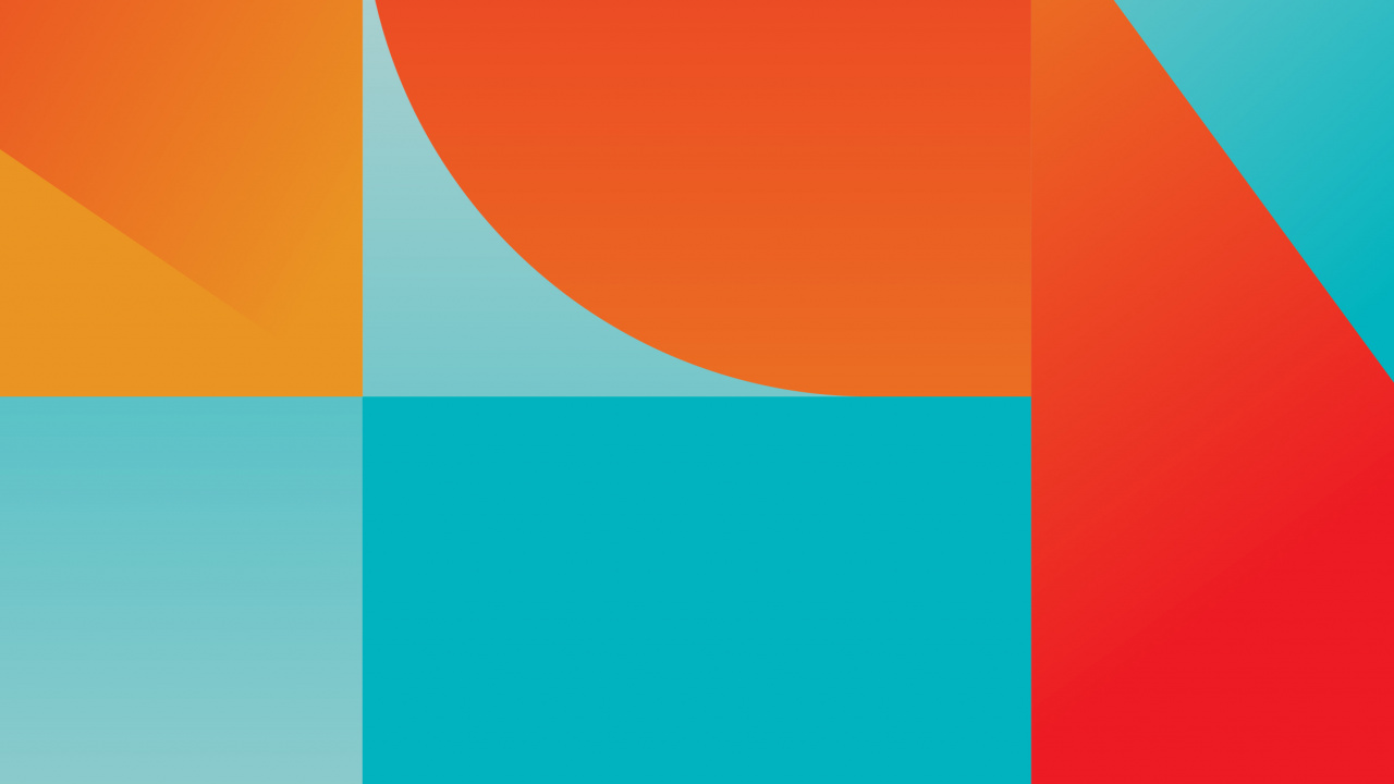 Arts Visuels, la Pureté de la Couleur, Azure, Orange, Rectangle. Wallpaper in 1280x720 Resolution