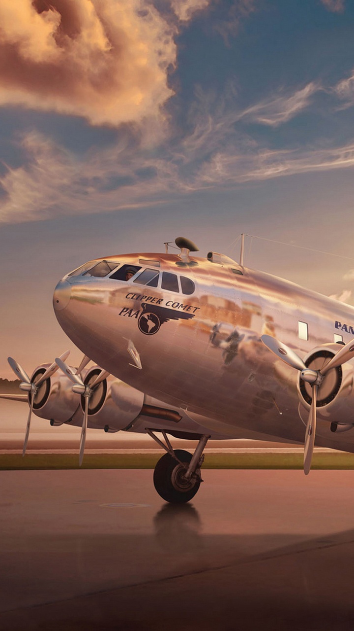 White Airplane Under Blue Sky During Daytime. Wallpaper in 720x1280 Resolution