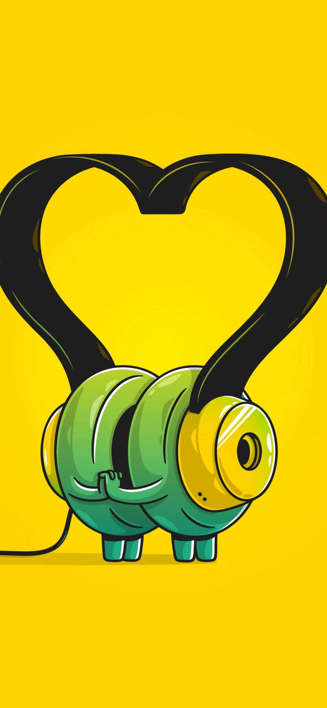 Cartoon, Illustration, Illustrator, Jaune, Périphérique de Sortie. Wallpaper in 1125x2436 Resolution