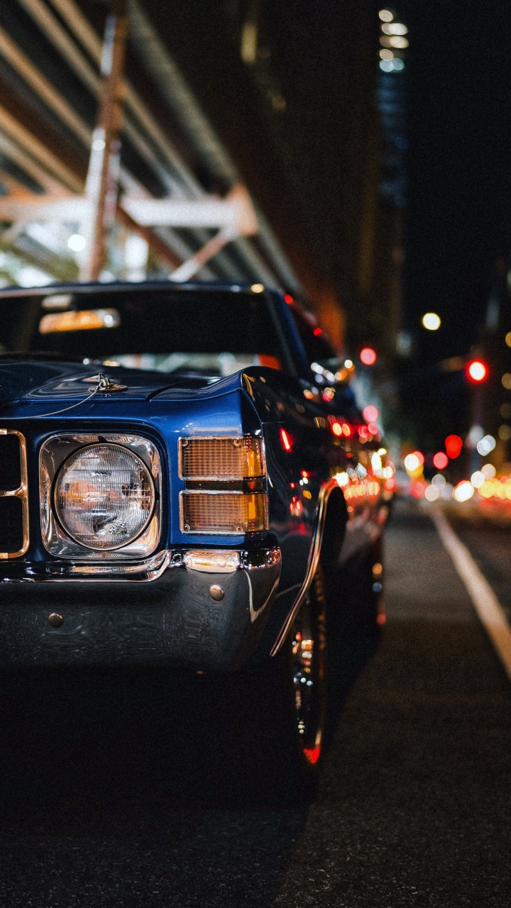 Night, Cars, Tire, Wheel, Automotive Lighting. Wallpaper in 720x1280 Resolution