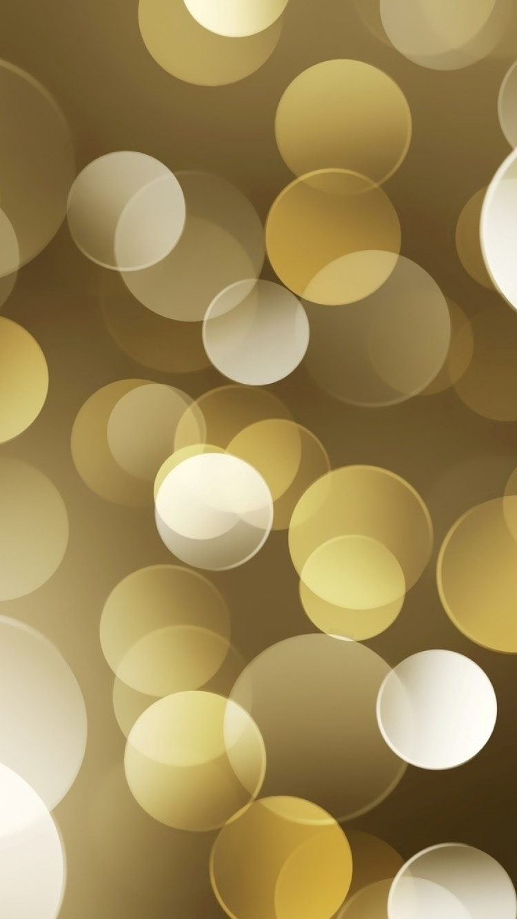 黄金, 光, 颜色, 黄色的, 圆圈 壁纸 750x1334 允许