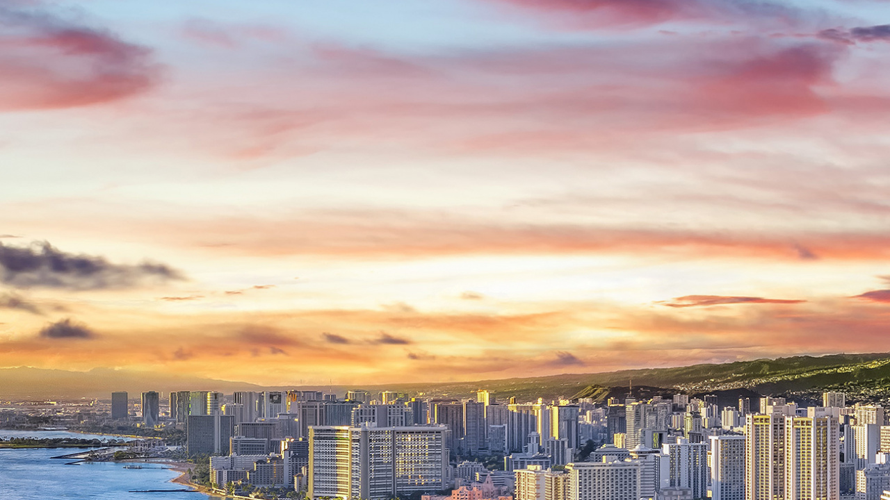 Oahu Hawaii, Waikiki, North Shore, Lanikai Beach, Waimea Bay. Wallpaper in 1280x720 Resolution