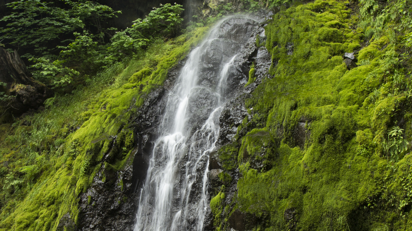 Cascade, Falaise, Corps de L'eau, Les Ressources en Eau, Paysage Naturel. Wallpaper in 1366x768 Resolution