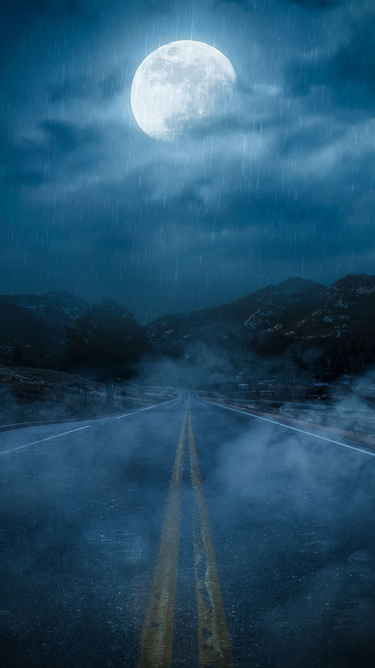 Mond, Cloud, Atmosphäre, Natur, Wasser. Wallpaper in 750x1334 Resolution