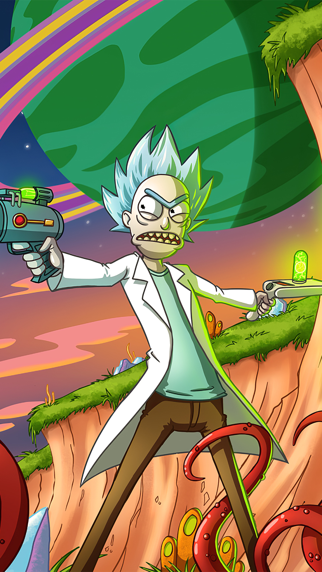 Rick and Morty Gods Dimension HD wallpaper download