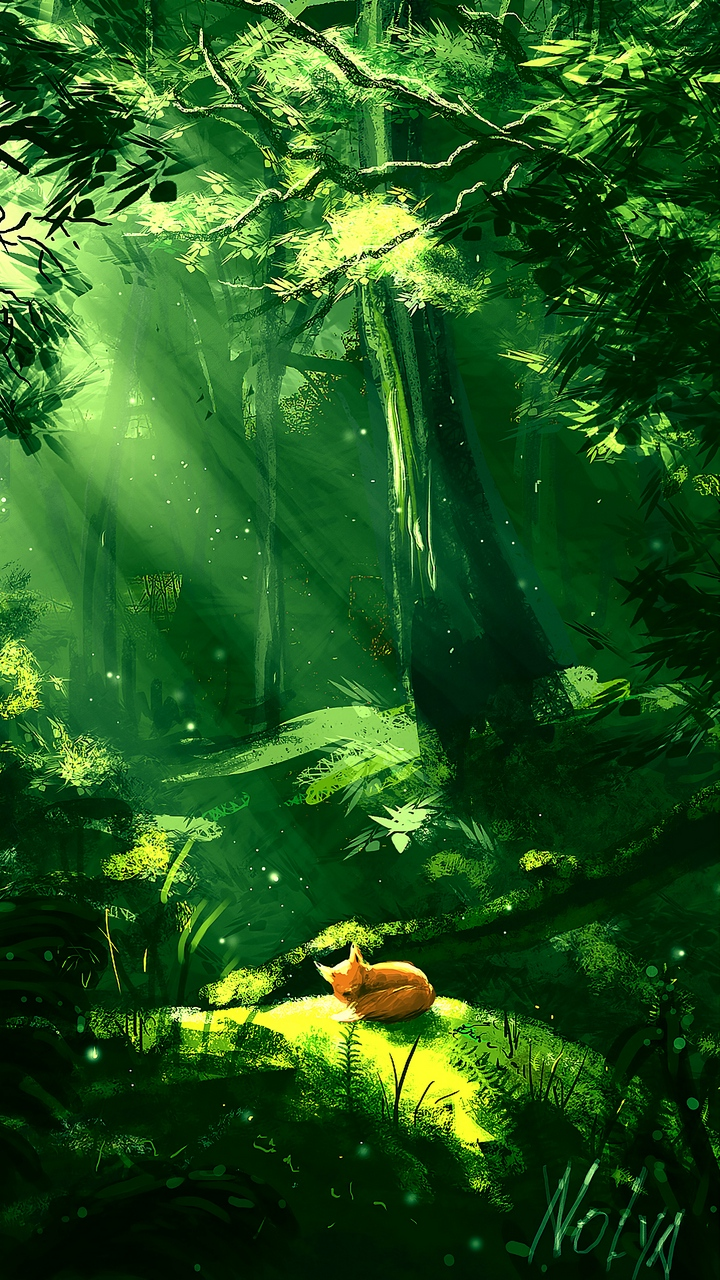 Art, Painting, Anime Art, Digital Art, Plant. Wallpaper in 720x1280 Resolution