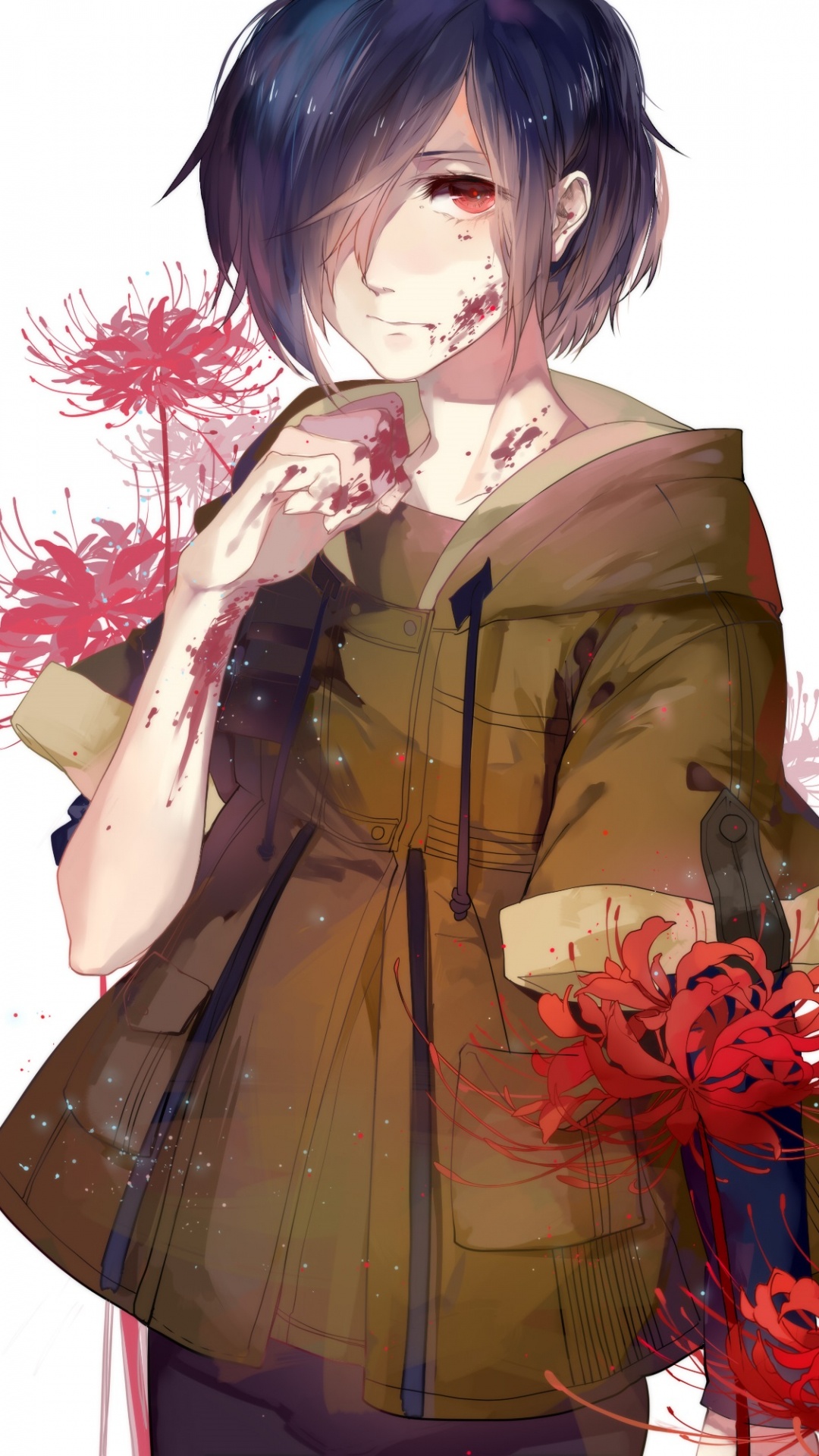 Black Haired Male Anime Character. Wallpaper in 1080x1920 Resolution