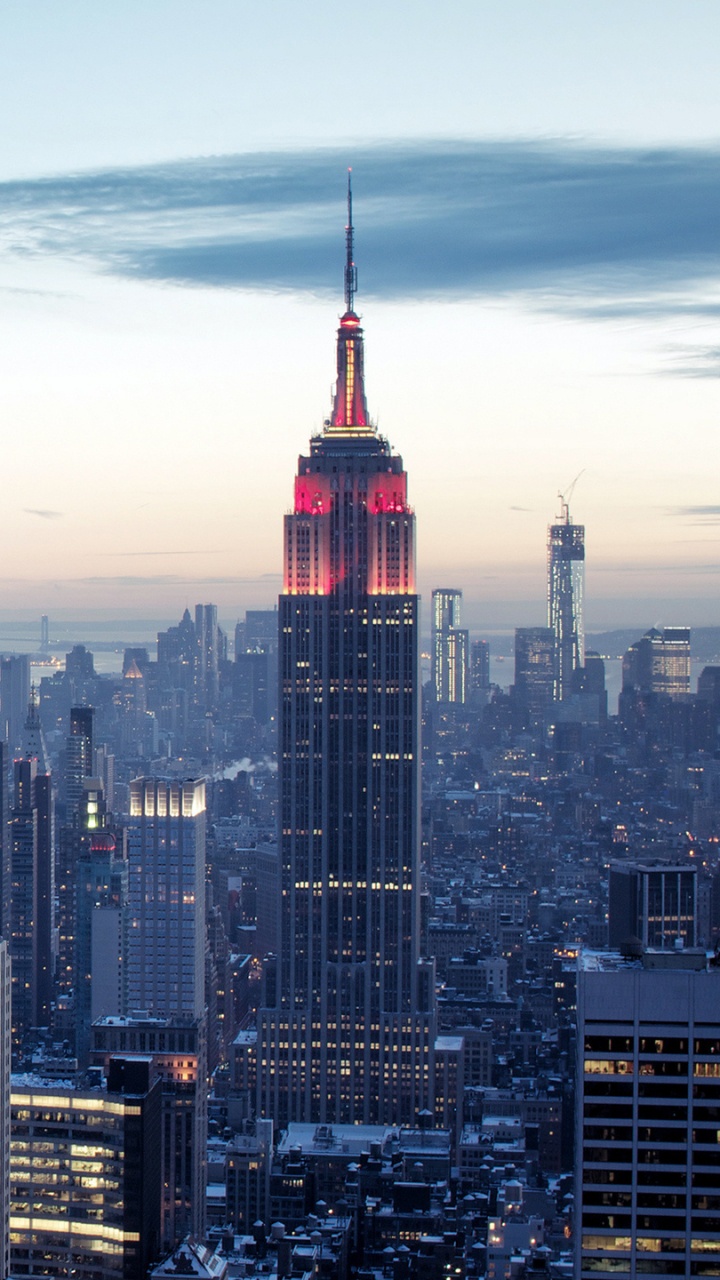 City Skyline Under White Clouds During Daytime. Wallpaper in 720x1280 Resolution