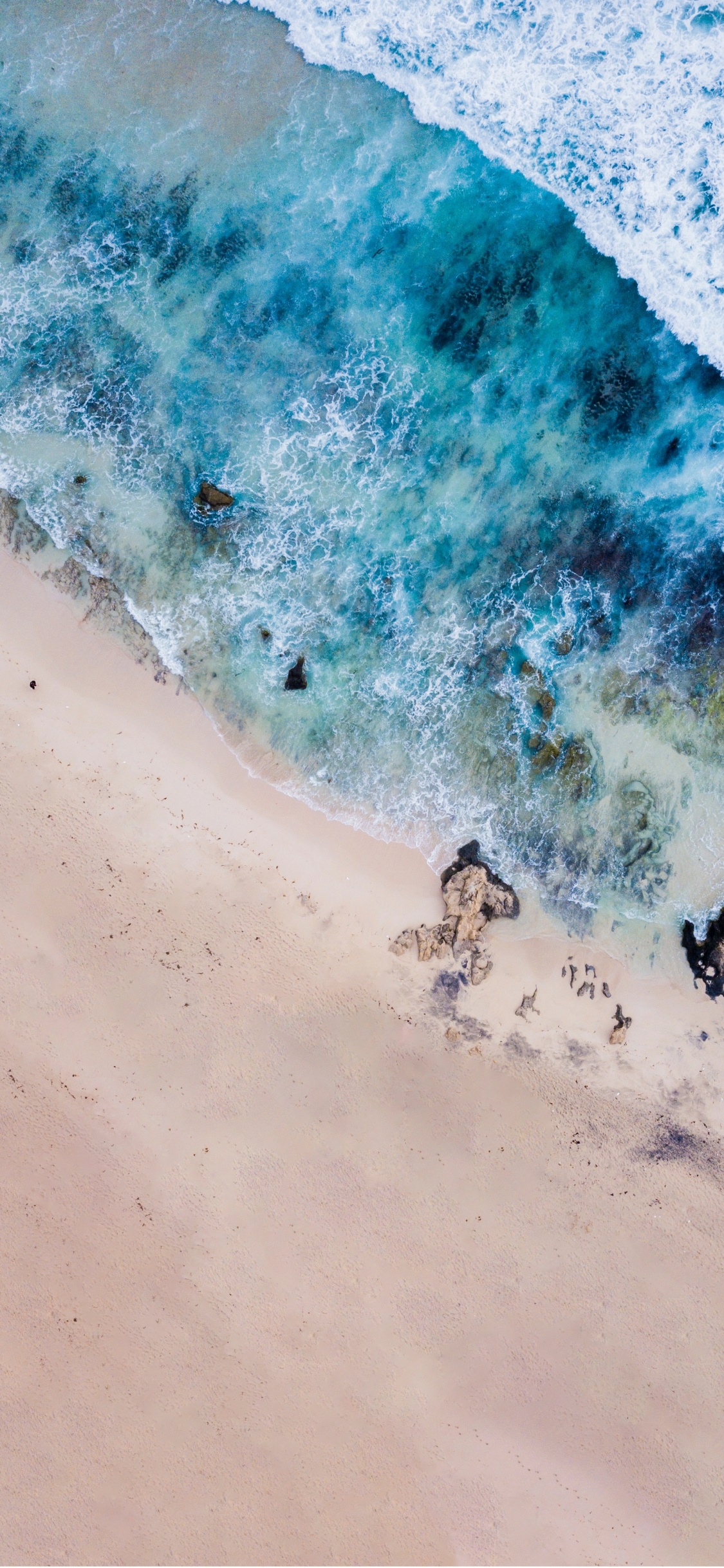 大海, 自然景观, 斜坡, 多山的地貌, 风波 壁纸 1125x2436 允许